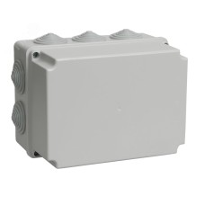 Коробка расп. КМ41245 о/п 190х140х120мм IP44 10вв. серая IEK