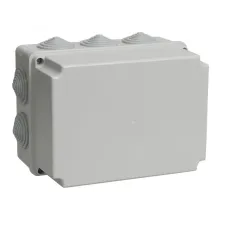 Коробка расп. КМ41245 о/п 190х140х120мм IP44 10вв. серая IEK