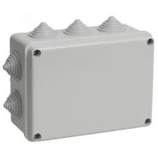 Коробка расп. КМ41241 о/п 150х110х70мм IP44 10 вв. серая IEK