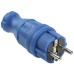 ВБп3-1-0м Вилка прямая ОМЕГА IP44 синяя IEK