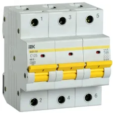 Авт. выкл. ВА47-150 3Р 125А 15кА х-ка C IEK