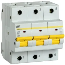 Авт. выкл. ВА47-150 3Р 80А 15кА х-ка D IEK
