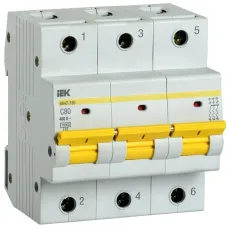 Авт. выкл. ВА47-150 3Р 80А 15кА х-ка C IEK