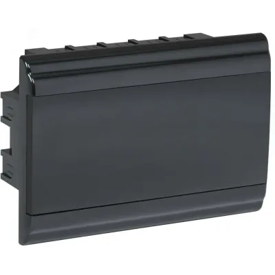 Корпус модульный пл. встр. ЩРВ-П-12 PRIME черный IP41 IEK