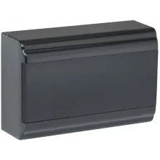 Корпус модульный пл. нав. ЩРН-П-12 PRIME черный IP41 IEK