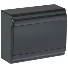 Корпус модульный пл. нав. ЩРН-П-9 PRIME черный IP41 IEK
