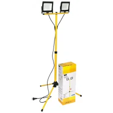 Прожектор LED СДО 06-2x50Ш штатив 6500К IP65 черный IEK