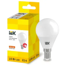 Лампа LED ALFA G45 шар 10Вт 230В 3000К E14