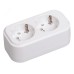 Розетка переносная разб. К02 2 места CLASSIC IEK