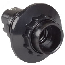 Пкб14-04-К11 Патрон карболитовый с кольцом, Е14, черный (50 шт), стикер на изделии, IEK