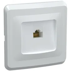 VEGA Розетка 1-местная компьютерная RJ45 кат.5е РК10-ВБ белый GENERICA