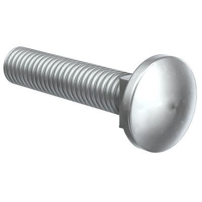 Винт с гладкой головкой и квадратным подголовник. M6х30 HDZ