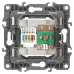12-3110-15 ЭРА Розетка комбинированная RJ45+TV, IP20, Эра12, перламутр (10/100/3200)