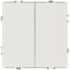 Переключатель двойной 10АХ-250В IP20 белый 15-1106-01 Galaxy