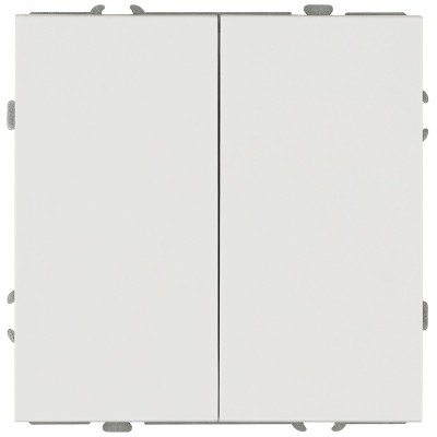 Переключатель двойной 10АХ-250В IP20 белый 15-1106-01 Galaxy