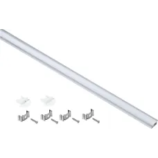 Профиль алюм. для LED ленты 2207 встр. трап. 2м к-т опал IEK