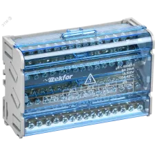 TEKFOR Шины на DIN-рейку (кросс-модуль) ШНК 4х15 3L+PEN IEK