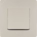 Выключатель 1-клавишный проходной 10А безвинтовое крепление слоновая кость ETIKA