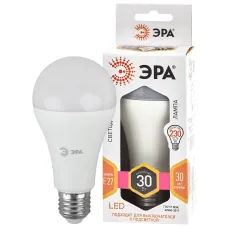 Лампочка светодиодная ЭРА STD LED A65-30W-827-E27 E27 / Е27 30Вт груша теплый белый свет