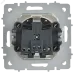 BRITE Розетка 1-местная с заземлением с защитными шторками и крышкой 16А IP20 РСбш10-3-БрАБ арктический белый IEK