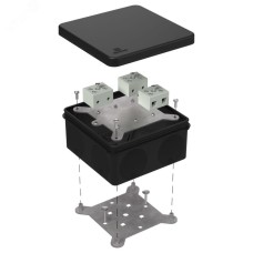 Коробка огнестойкая для о/п двухкомпонентная 60-0300-FR10.0-6 Е15-Е120 100х100х50 RAL9005 (14 шт/кор)