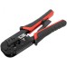 Кримпер для обжима разъемов RJ11, RJ12, RJ45, прорезиненные ручки 190 мм