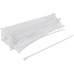 Хомуты нейлоновые для проводов, белые 100 шт., 4,8х200 мм