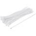 Хомуты нейлоновые для проводов, белые 100 шт., 7,6х400 мм