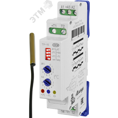 Реле контроля температуры ТР-15 DC12В УХЛ4 с ТД-3