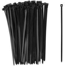 Хомуты нейлоновые для проводов, черные 100 шт.,  3,6х150 мм