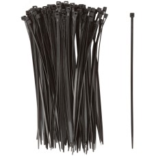Хомуты нейлоновые для проводов, черные 100 шт.,  3,6х200 мм