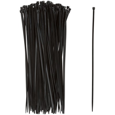 Хомуты нейлоновые для проводов, черные 100 шт.,  3,6х250 мм