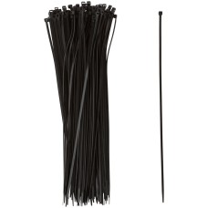 Хомуты нейлоновые для проводов, черные 100 шт.,  3,6х300 мм