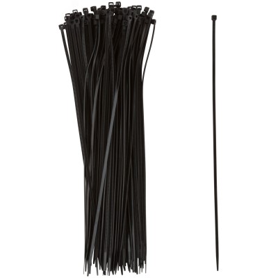 Хомуты нейлоновые для проводов, черные 100 шт.,  3,6х300 мм