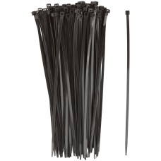 Хомуты нейлоновые для проводов, черные 100 шт.,  4,8х250 мм