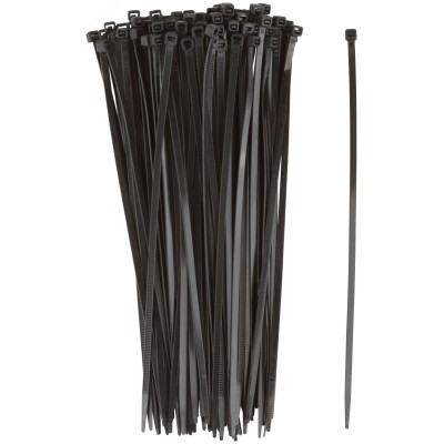 Хомуты нейлоновые для проводов, черные 100 шт.,  4,8х250 мм