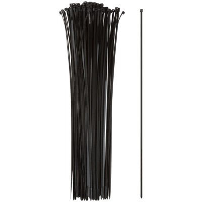 Хомуты нейлоновые для проводов, черные 100 шт.,  4,8х500 мм
