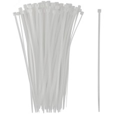 Хомуты нейлоновые для проводов, белые 100 шт.,  3,6х200 мм