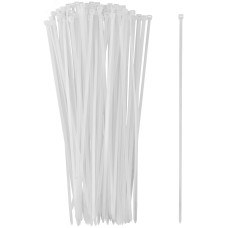 Хомуты нейлоновые для проводов, белые 100 шт.,  3,6х250 мм