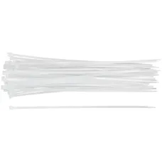 Хомуты нейлоновые, белые для проводов, 50 шт., 250X3
