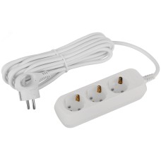 Удлинитель электрический ЭРА UDL-16-350-E Greenline 3 розетки с заземлением 5м ПВС 3x1мм2