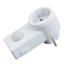 Датчик движения ЭРА MD 022 розеточный ДДР-01 1200Вт, 10-420с, 2-9м, 3+лк, 120гр, IP20 (50/1600)