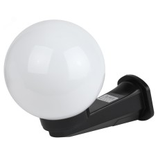 Садово-парковый светильник ЭРА НБУ 01-60-201 шар опаловый настенный IP44 Е27 max60Вт d200mm