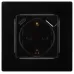 Розетка ЭРА Серия 12 12-4108-06 2P+E 16A-250В со шторками с USB type-A+C 5В-3А чёрный