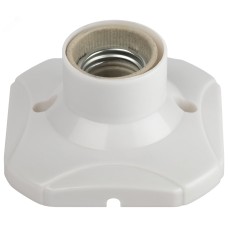 Патрон-основание ЭРА Е27 керамический белый