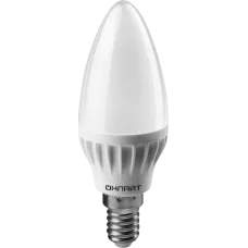 Лампа светодиодная LED 6вт Е14 дневной матовая свеча