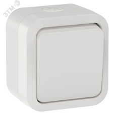 TORS Переключатель одноклавишный 10А IP55 TS301 белый IEK