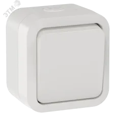 TORS Переключатель одноклавишный 10А IP55 TS301 белый IEK