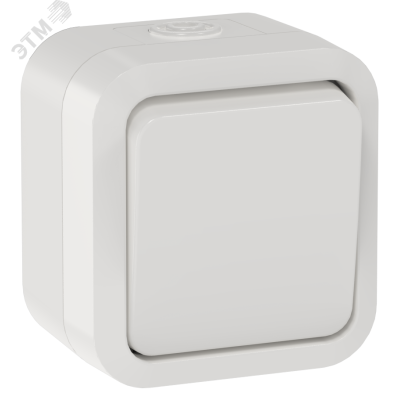 TORS Переключатель одноклавишный 10А IP55 TS301 белый IEK