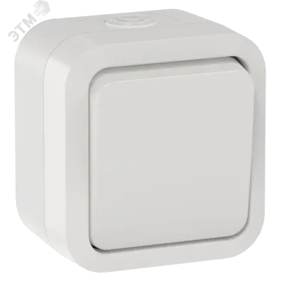 TORS Переключатель одноклавишный 10А IP55 TS301 белый IEK